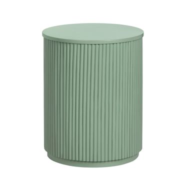 Round Accent/End Table In Sage Green