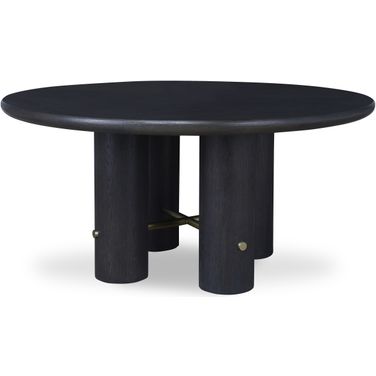 Round Dining Table In Mocha