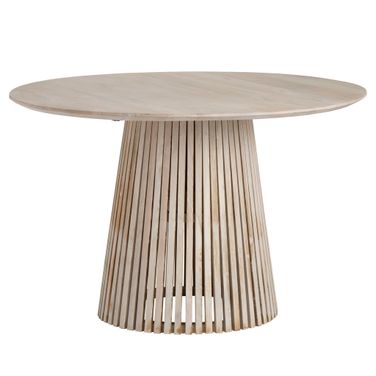 Round Dining Table In Tan