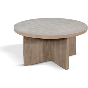 Round Large Accent Table In Wheat