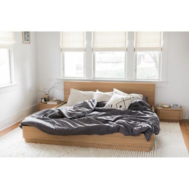 Round Off Bedroom Set In Natural Oak