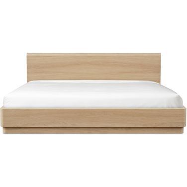 Round Off King Bed In Brown
