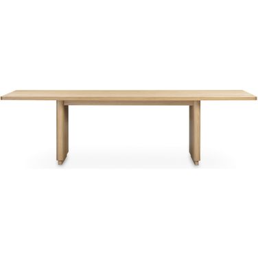Round Off Large Dining Table In Natural Oak
