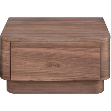 Round Off Nightstand In Brown