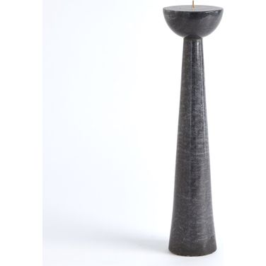 Round Top Large Candle Stand In Black