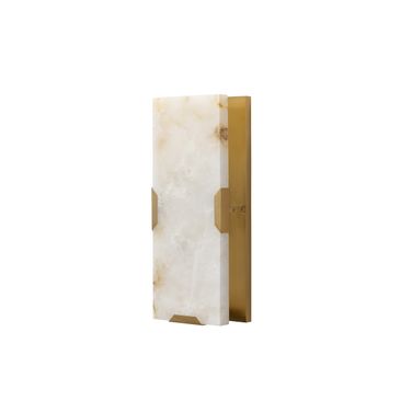 Rovira Small Sconce In Brushed Gold and Cream