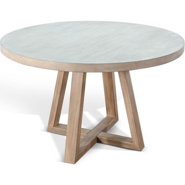 Rowan 48 Inch Round Dining Table In Light Gray