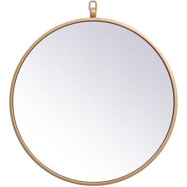 Rowan Brass Round Mirror MR4718BR
