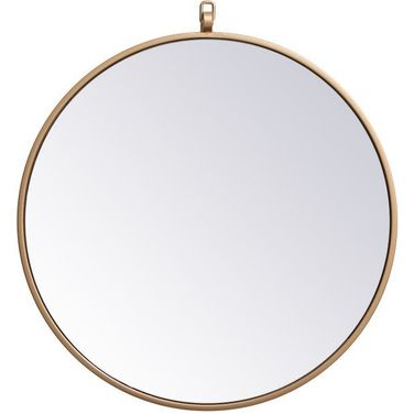 Rowan Brass Round Mirror MR4721BR