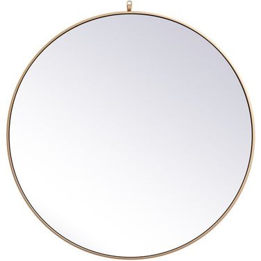 Rowan Brass Round Mirror MR4739BR