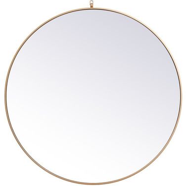 Rowan Brass Round Mirror MR4745BR
