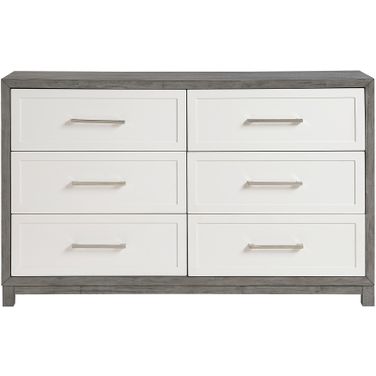 Rowan Dresser In Gray and Ivory