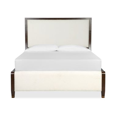 Rowan Queen Upholstered Panel Bed In Espresso