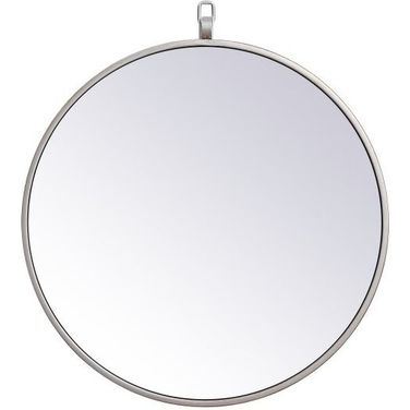 Rowan Silver Round Mirror MR4718S