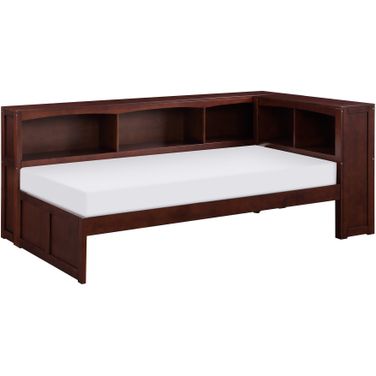 Rowe Twin Bookcase Corner Bed In Cherry
