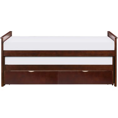 Rowe Twin/Twin Bed with Storage Boxes In Cherry