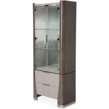 Roxbury Park Display Cabinet In Slate