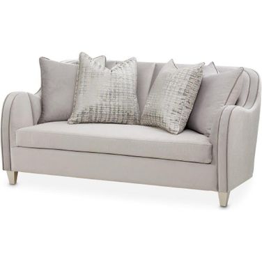 Roxbury Park Velvet Loveseat In Steel/Slate