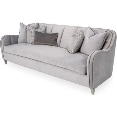Roxbury Park Velvet Sofa In Steel/Slate