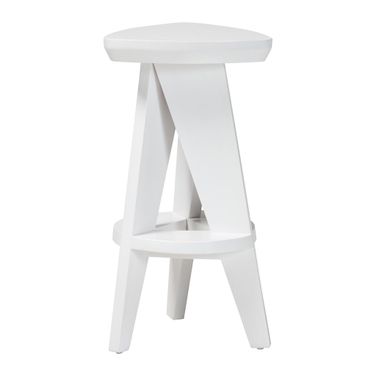 Roy Wood Counter Stool In White
