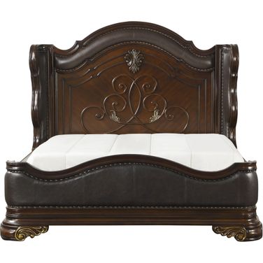 Royal Highlands Rich Cherry King Panel Bed