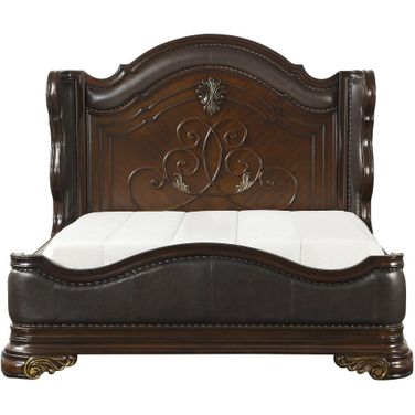 Royal Highlands Rich Cherry Queen Panel Bed
