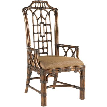 Royal Kahala Pacific Rim Arm Chair In Tortoise Shell
