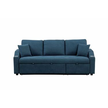 Royden Sleeper Sofa with Cupholder In Blue