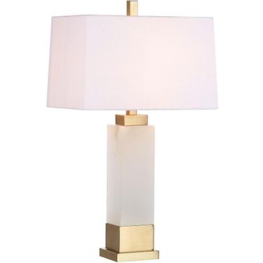 Rozella Alabaster and Gold Table Lamp