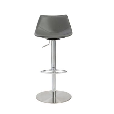 Rudy Adjustable Swivel Counter Stool In Gray