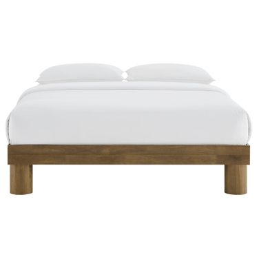Runa Wood King Platform Bed In French Oak