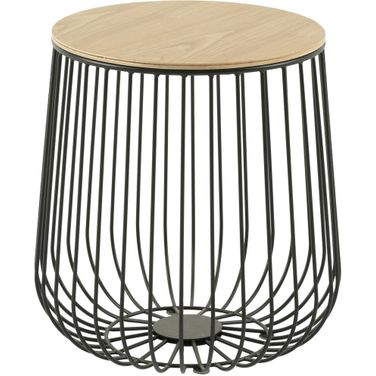 Runswick Wood Top End Table In Natural Wood