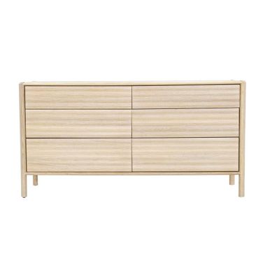 Runway 6 Drawer Dresser In Light Oak