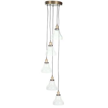 Rupert Spiral Chandelier In Bronze