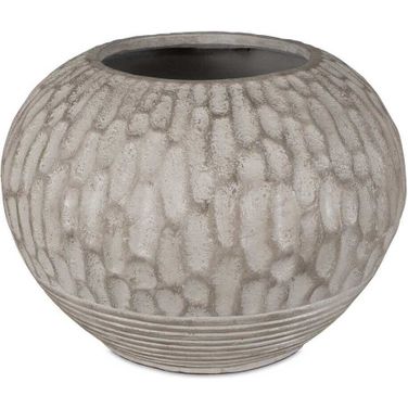 Rustic Roots Terracotta Planter In White and Brown