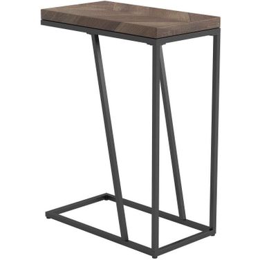 Sergio Chevron Rectangular Accent Table Tobacco