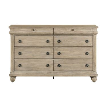 Rustic Traditions 8 Drawer Dresser In Saddle Tan