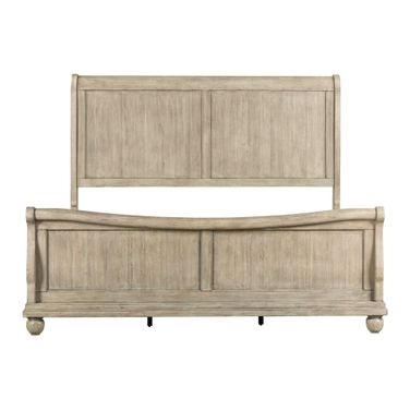 Rustic Traditions King Sleigh Bed In Saddle Tan
