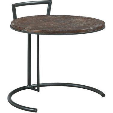 Rustique Round End Table In Rustique