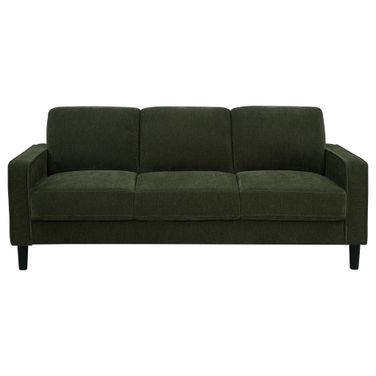Ruth 77-Inch Fabric Upholstered Track Arm Sofa In Matcha Green