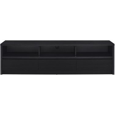 Rutland 78 Inch 3-Drawer TV Stand Media Console In Black