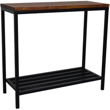 Ryan Console Table In Chestnut and Black
