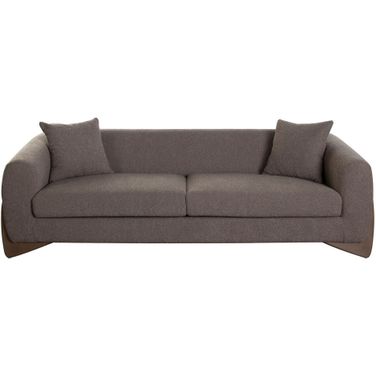 Ryder 92 Inch Sofa In Toffee Polyester Fabric