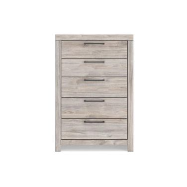 Ryderton Five Drawer Chest In Gray