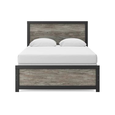 Ryderton Queen Panel Bed In Black and Gray