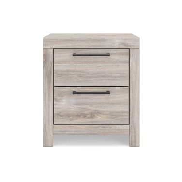 Ryderton Two Drawer NightStand In Gray