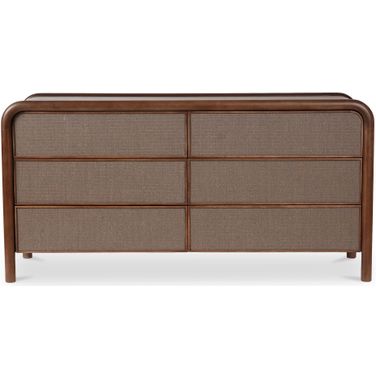 Rye 6 Drawer Dresser In Warm Brown
