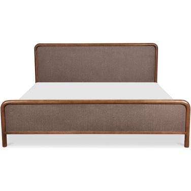 Rye Queen Bed In Warm Brown