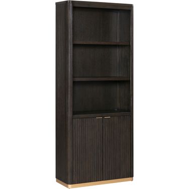Rylan Door Bookcase In Dark Roast