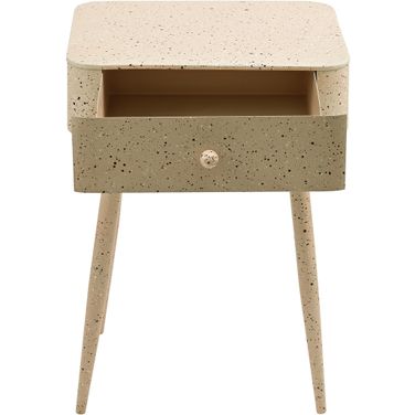 Rylan Iron Night Stand In Beige